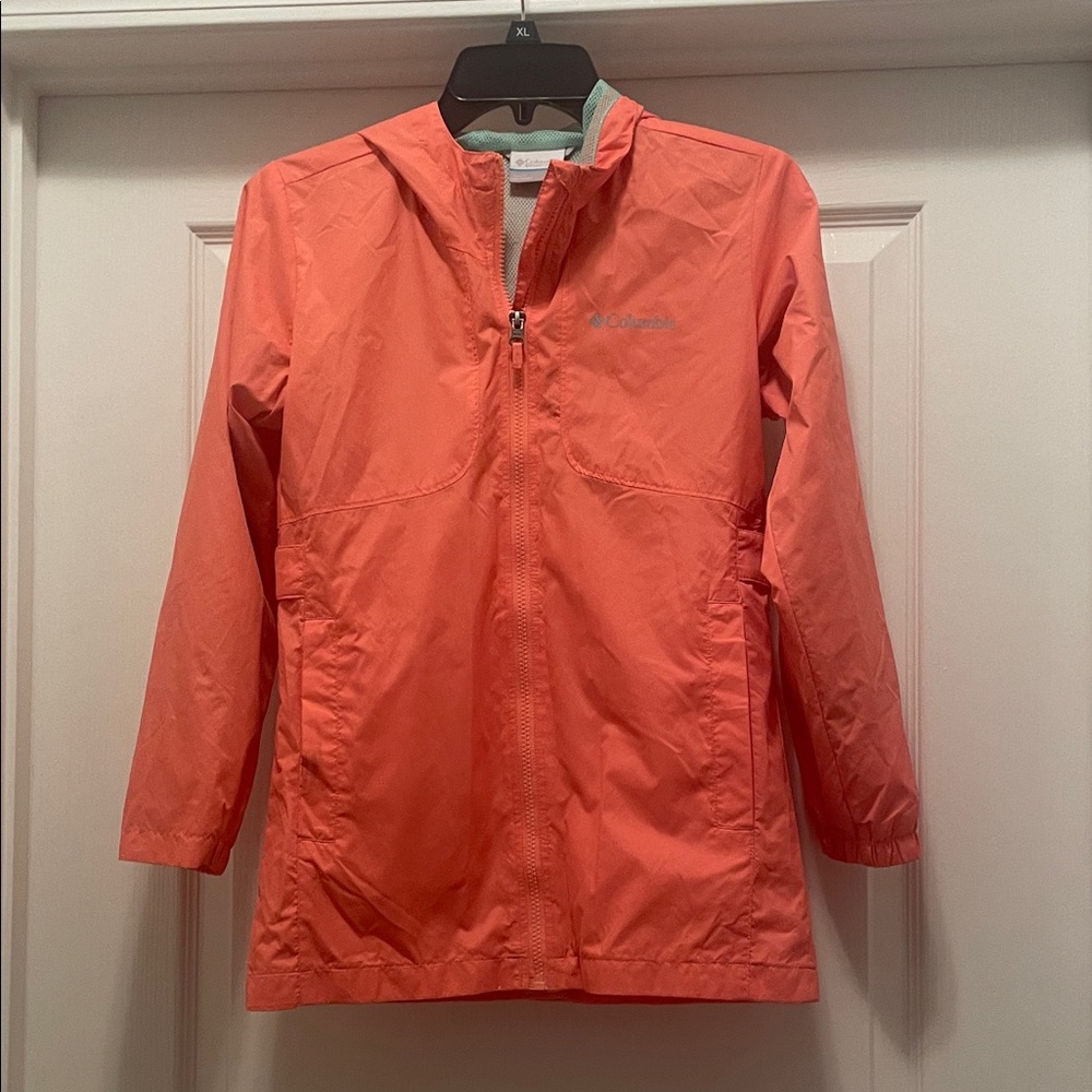 Columbia Kids Raincoat in Vibrant Orange